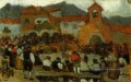 Cours taureaux 4 1901 cubiste Pablo Picasso